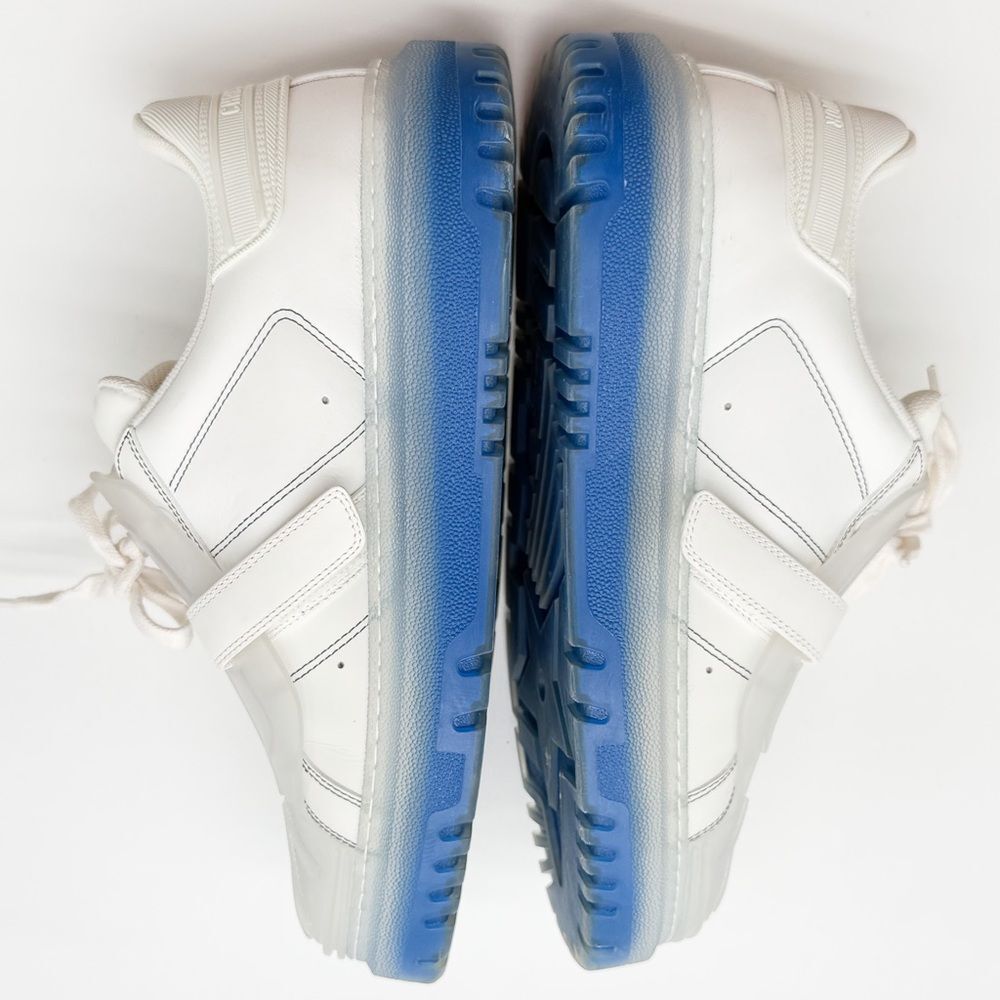 Christian Dior Dior-ID Clear Rubber Platform Sneakers White & Deep Blue EU 40.5 - Picture 4 of 14